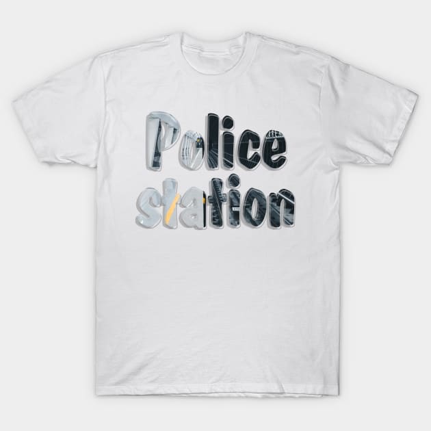 Police station T-Shirt by afternoontees